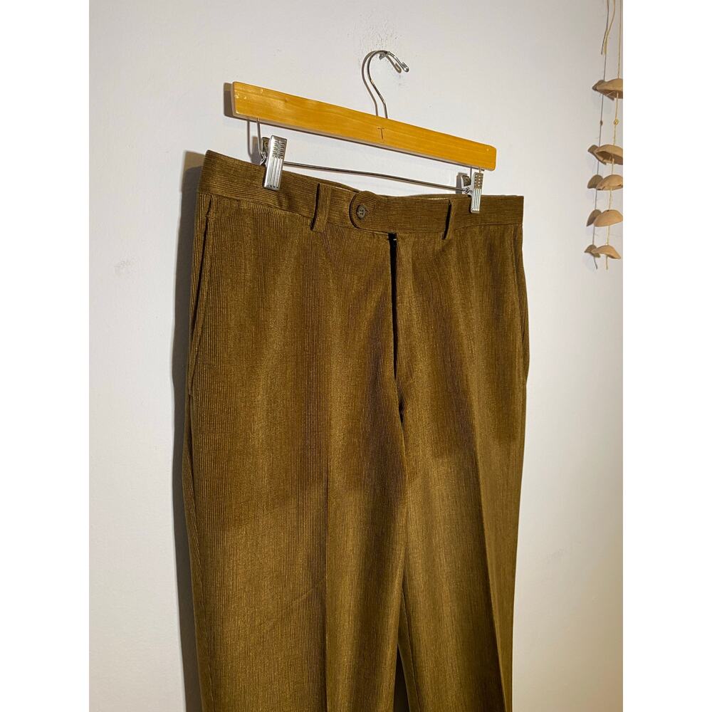 Brown Jack Victor‎ Collection Pinwale Corduroy Dress Trouser Pants (Men's 34 R)